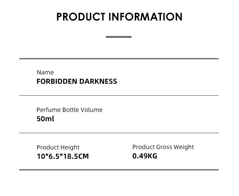 LONKOOM FORBIDDEN DARKNESS FIERY CHARM PINK TEMPTATION EAU DE PARFUM 50ML Long lasting fragrance for women and men Perfume Ambers Tuberose