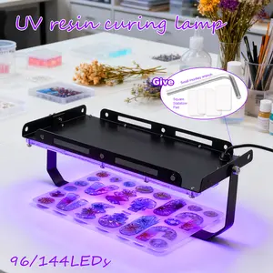 OYCIJE Professional LED Resin Curing Lamp with 144/96 LEDs - High-Power Light for Quick, USB- Resin Dryer with Plug & Play, Compatible for DIY Jewelry Making, Epoxy Resin Hardening, Mold Curing