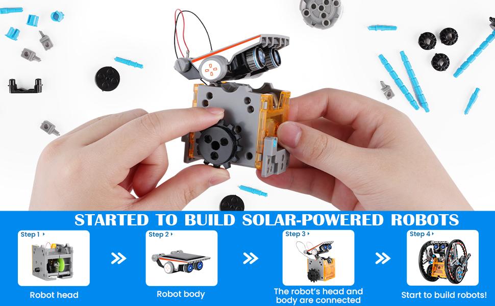 13-in-1 Solar Robot Building Kit for Kids, Stem Projects for Kids Age 8-12, Educational STEM Science Toy, DIY Solar Power Building Kit, Robotic Set Toys Gift for Boys Girls 8-12 Years Old,Children's Day gifts, birthday gifts, Easter gift 13-in-1 Solar Robot Building Kit for Kids, Stem Projects for Kids Age 8-12, Educational STEM Science Toy, DIY Solar Power Building Kit, Robotic Set Toys Gift for Boys Girls 8-12 Years Old,Children's Day gifts, birthday gifts, Easter gift