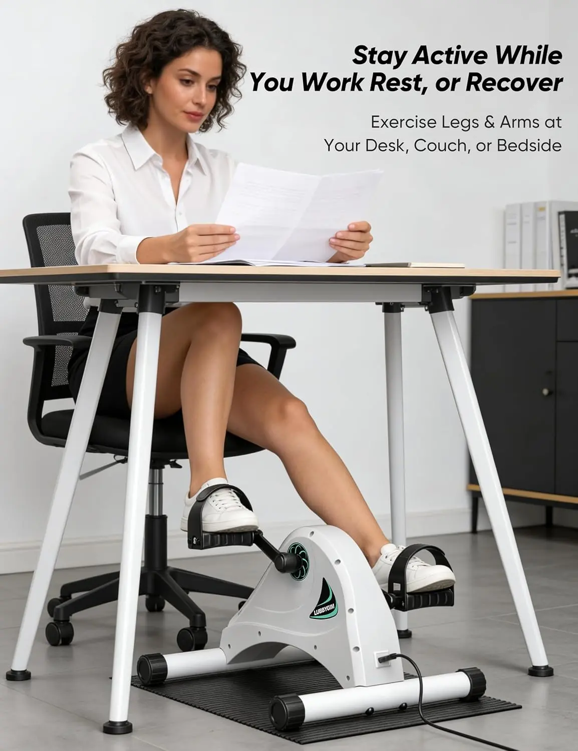 Fitness Stationary Pedals Under Desk LUBBYGIM Mini Exercise Bike, Under Desk Bike Pedal Exerciser For Fitness Stationary Pedals Under Desk LUBBYGIM Mini Exercise Bike, Under Desk Bike Pedal Exerciser For