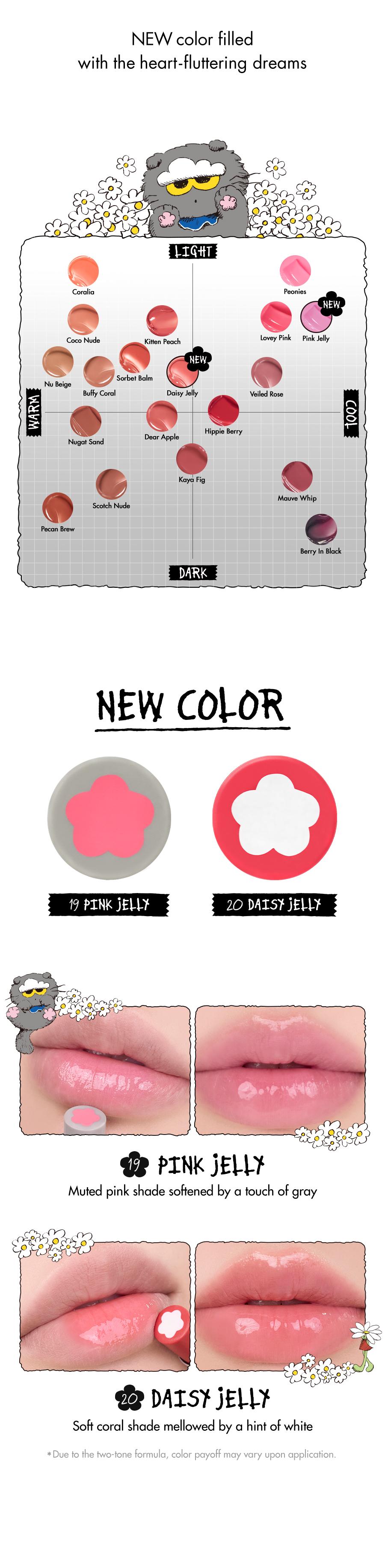 [rom&nd Official Shop] rom&nd X ZO&FRIENDS (ZOA TINT DIY SET, THE JUICY LASTING TINT, GLASTING MELTING BALM, GLASTING COLOR GLOSS, DUAL JELLY HIGHLIGHTER, JUICY ROLL CHEEK & MINI PUFF SET)