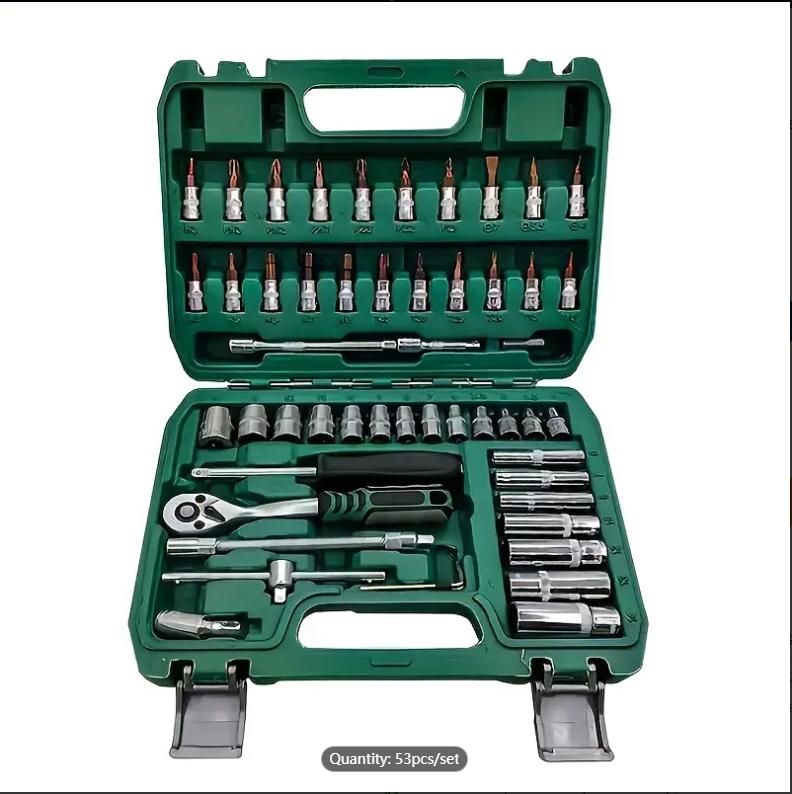 Repair Tools Set ,53pcs/set, Auto Car Repair Tools Set With Ratchet Wrench, Durable Repair Tools For Home And Outdoor Use