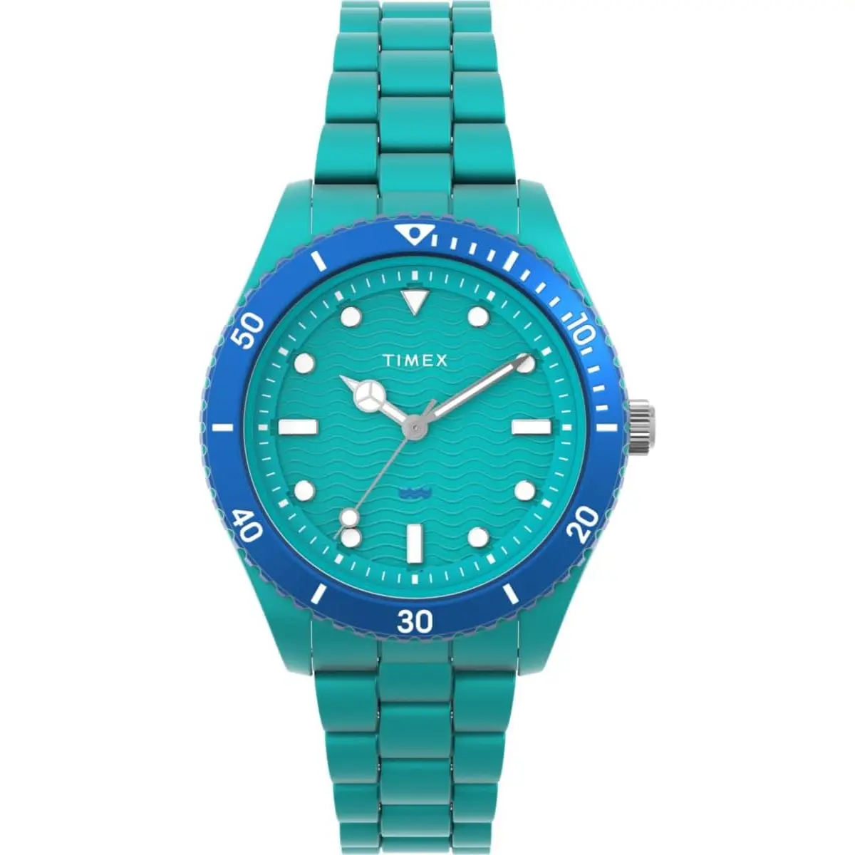 Timex Legacy tide 37mm Recycled Plastic Green Unisex Watch TW2Y04700