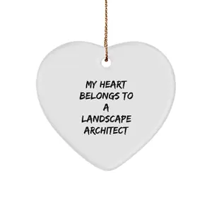 Funny Landscape Architect Gifts from Friends - My Heart Belongs To A Landscape Architect Unique Christmas Unique Gifts for Landscape Architects