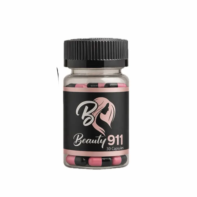 Beauty 911 GREEN, PINK OR BOTH | Daily Beauty Support Capsules | Hair, Skin & Nails Formula (30 Capsules) Supplement Edible