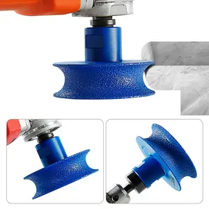 Diamond Semi-circular Edge Grinding Wheel - For Edge Trimming＆Grinding of Quartz/Stone/Marble - Tools for Mechanics, Angle Grinder Tool for Countertop Edges