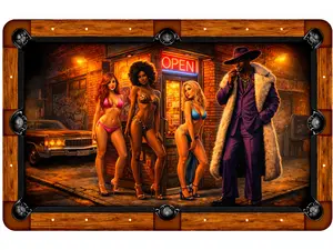 NightLife Custom Pool Table Cloth