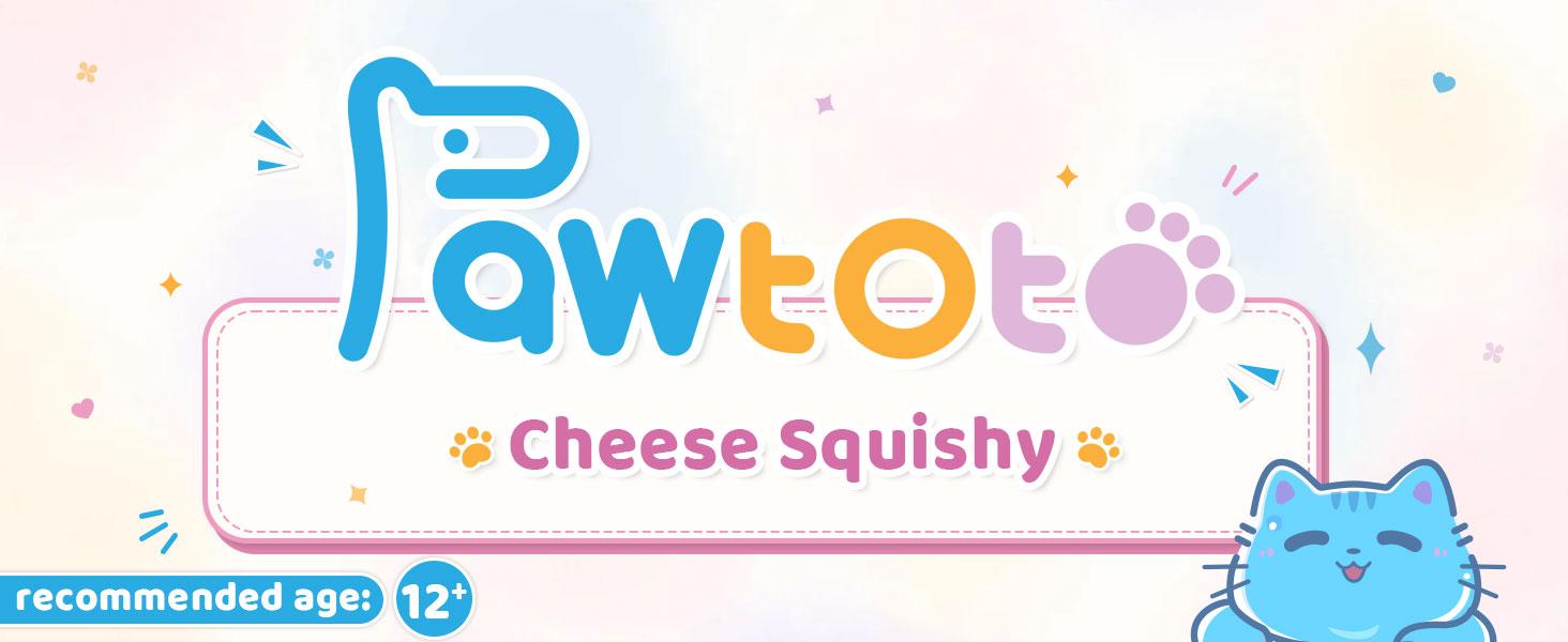 Pawtoto Cheese Squishies Toy - Unisex Sensory Fidget Stress Relief Toy, Desk Fidget Aid, Creative Gift for Teens & Adults #Summervibes