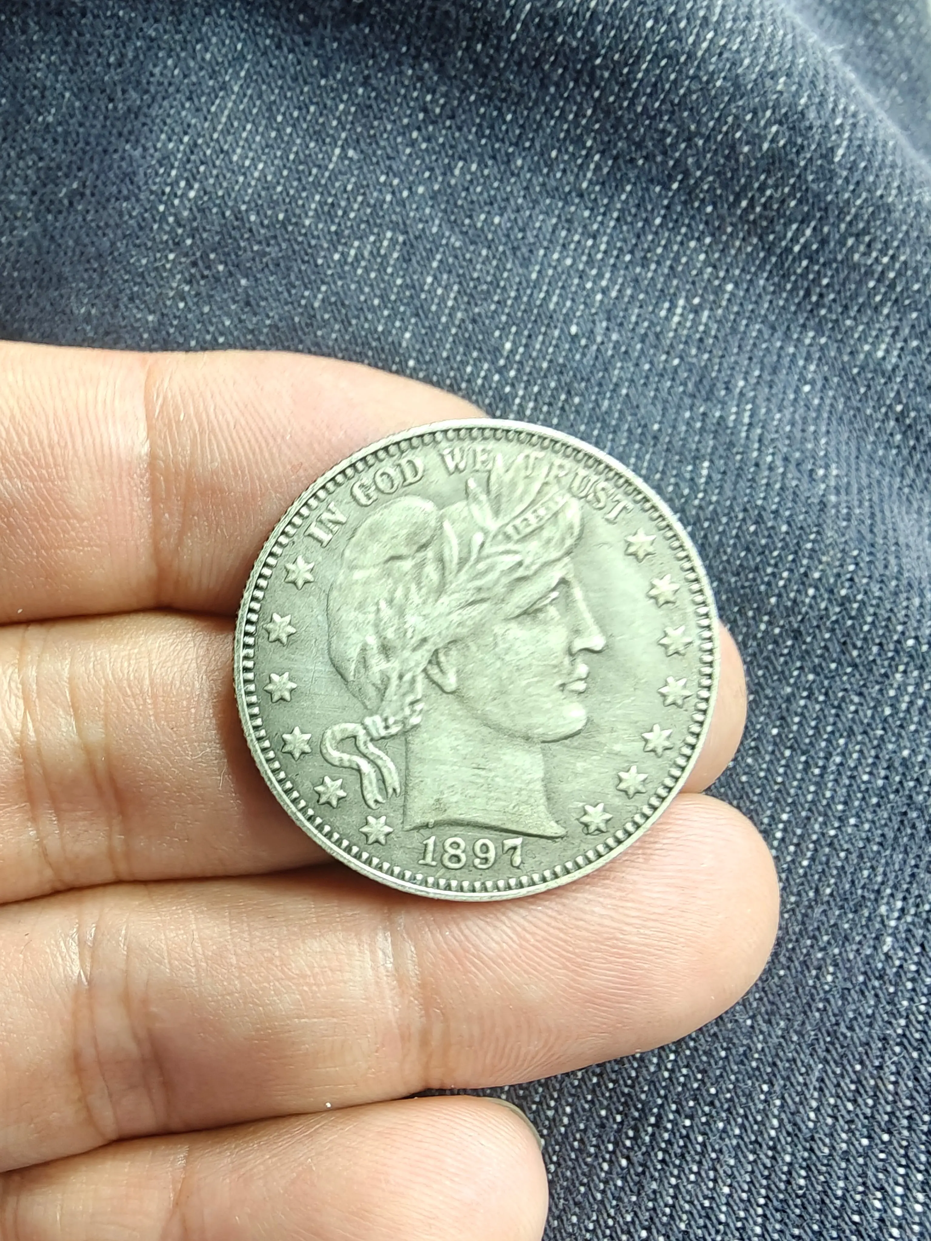 1897-O Morgan Silver • New Orleans Mint • Liberty & Eagle Design #MorganDollar #1897O #NewOrleansMint #MorganSilver #AmericanSilver