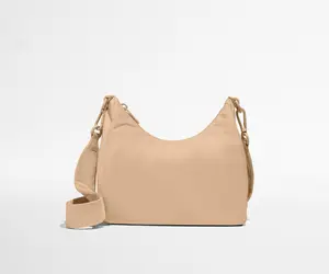 Featherlight Duo Crossbody in Camel Brown