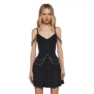 Steel Echoes Chain Dress