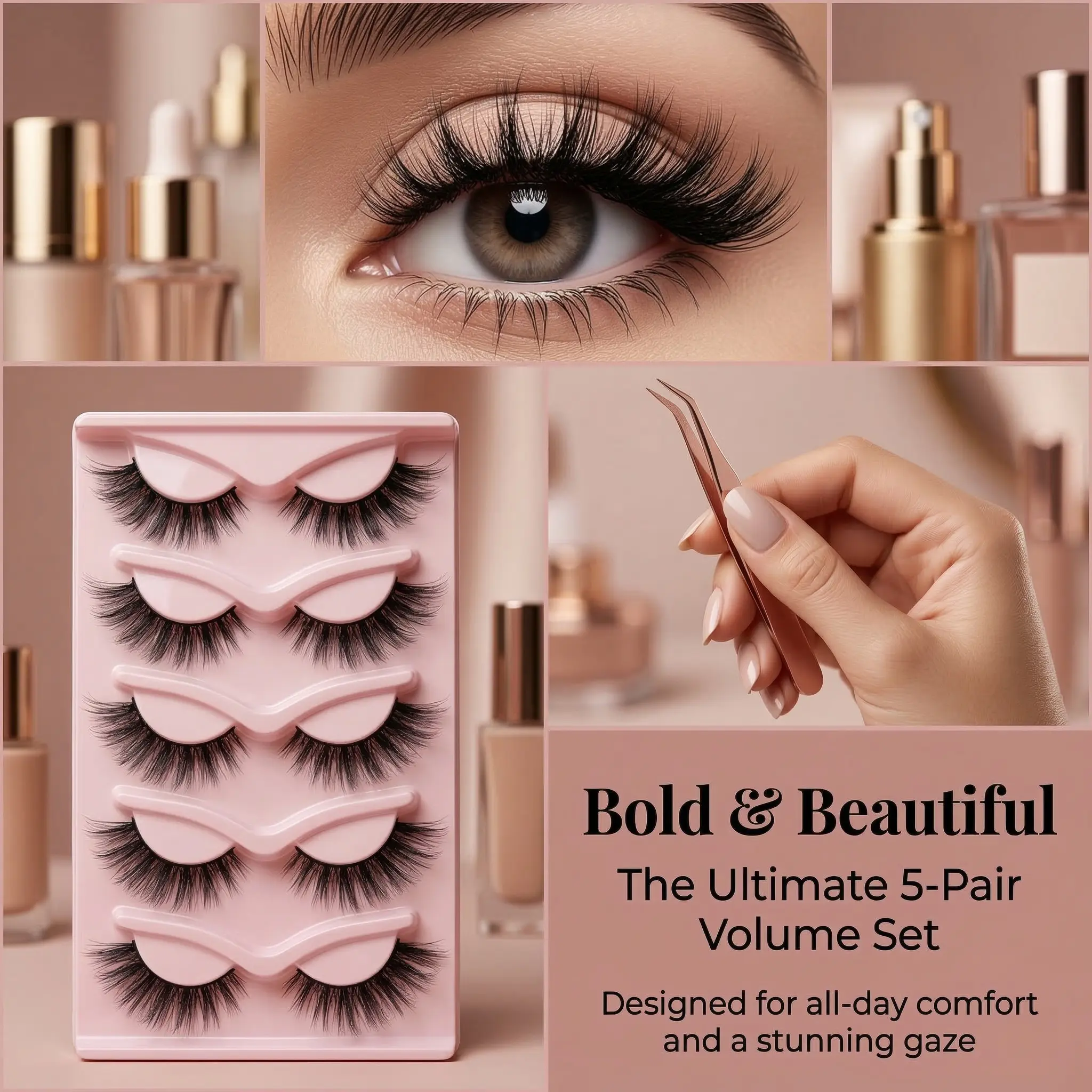 natural false eyelash 5Paris in 1