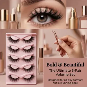 natural false eyelash 5Paris in 1