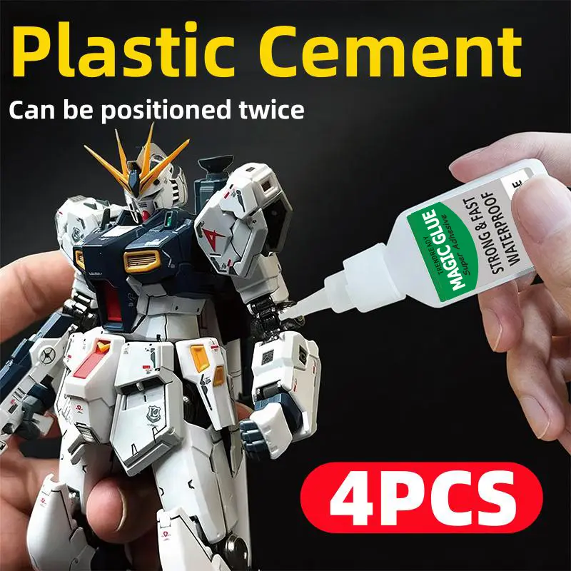 4PCS Super Glue Set, Multi-Purpose Instant Adhesive, High-Strength Cyanoacrylate Glue for Shoes, Wood, Metal,Ceramic, Plastic, Glass, Leather, Quick Dry & Strong Bond,Repair Glue Kit