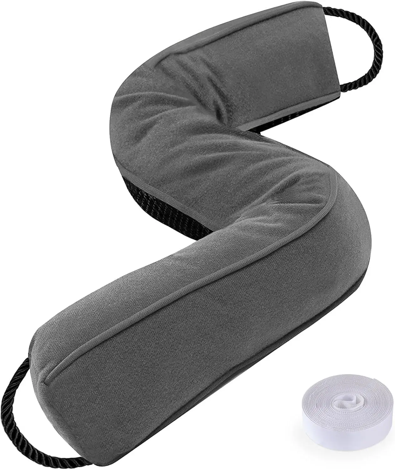 Door Draft Stopper Blocks Hot and Cold Air with Removable Washable Cover for Bottom of Door, All-Season Seal for Noise, Light, Dust, Door Sweep for Gaps Up to 3", Home Essentials, 38", Gray