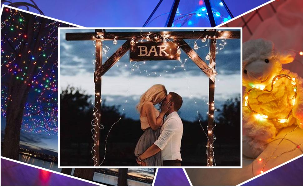 Minetom Fairy Lights Color Changing - 33FT 100 LED String Light with Remote, 16 Single Colors & 6 Holiday Colors,12 Modes, USB Fairy Lights for Bedroom, Easter Light for Indoor Classroom Christmas