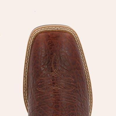 Durango Men's Shyloh Mahogany & Dynamite Red Wide Square Toe Cowboy Boots