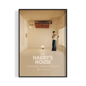 [Music Decor - Sale Up To 40%] [Unframe]Harry.Styles "Harry’s House" Album Poster, Pop Album Wall Art, Retro Music Aesthetic Decor, Modern Bedroom Artwork, Gift for Harry Styles Fans