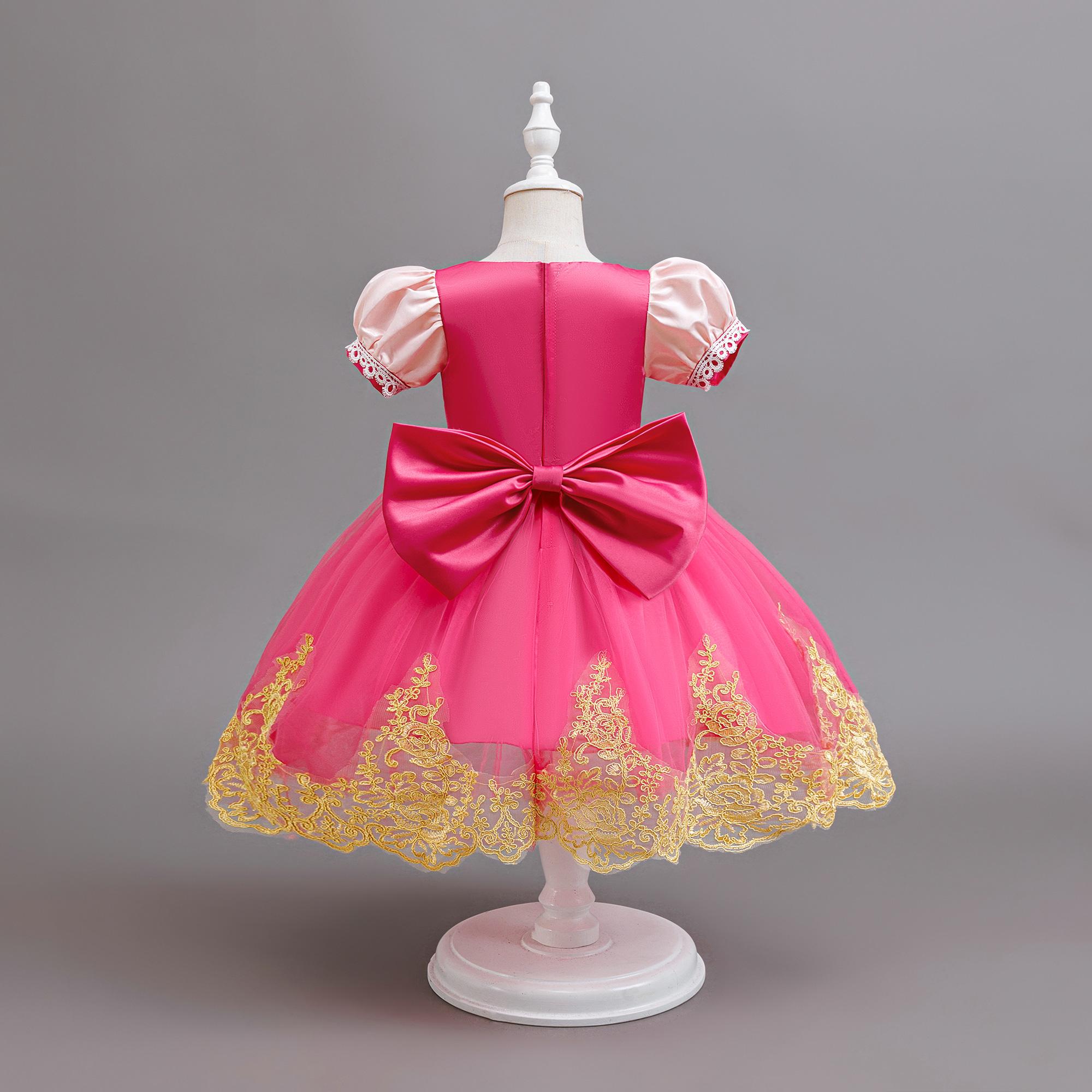 Girls Sleeping Beauty role play first birthday dress purple performance costume princess tulle skirt anniversary gift