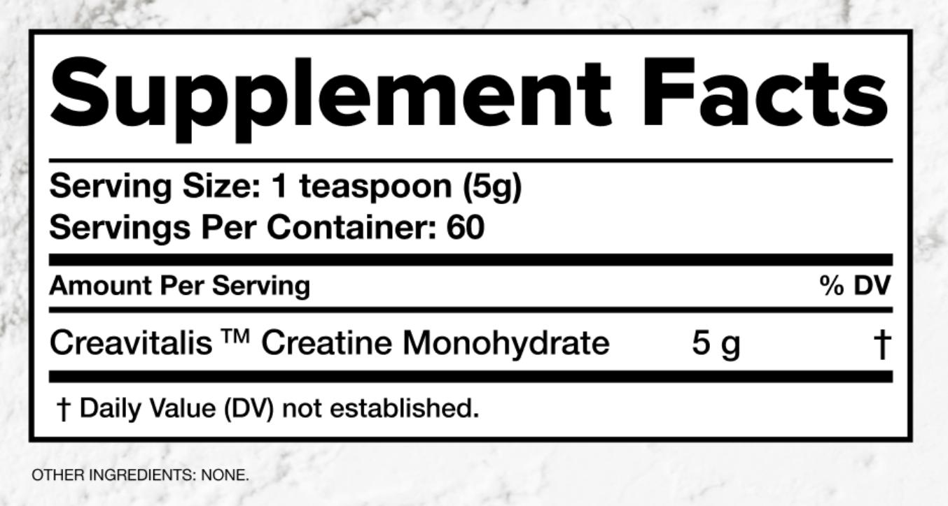 Creatine Monohydrate for Strength, Energy, Cognition, & Muscle Recovery – Micronized, Vegan & Pure | COMPLEMENT Creatine – 60 Servings