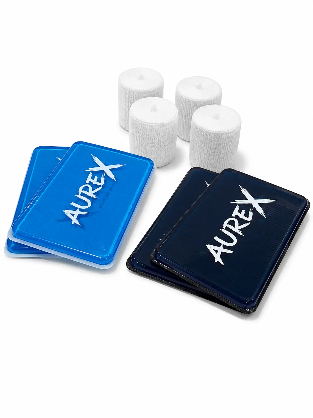 Aurex Boxing Gel Pads and Hand Wraps Set Pack, Boxing Equipment for Sparring Gear, Martial Arts Support Accessories
