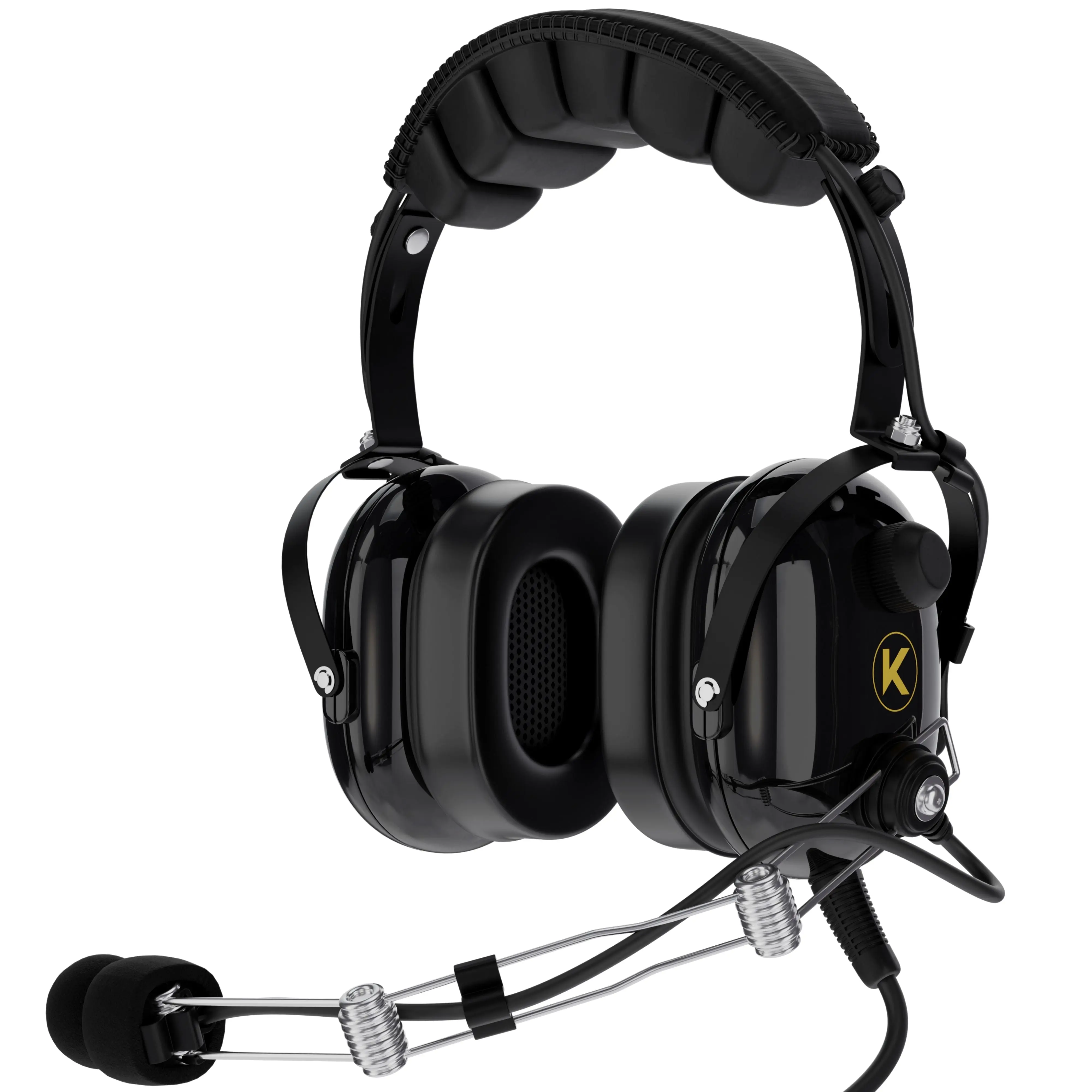 KORE P1 General Aviation Headset (Mono), Dual GA Plugs