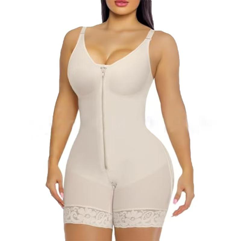 Colombianas Shapewear Tummy Control & Butt Lifter with Zipper Crotch Detachable Shoulder Strap for Adjustable Fit