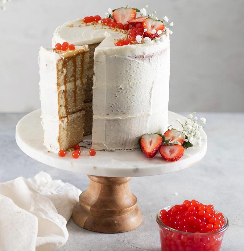 BREXONIC Boba Pearls, Pomegranate Popping Bursting Boba, Tapioca Pearls For Bubble Tea, No Artificial Colors (Pomegranate, 1 LB 1 Pack)