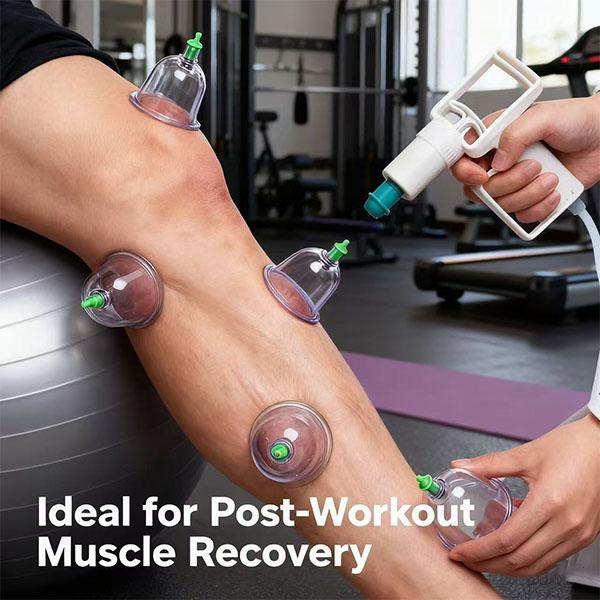 Cupping Set with Pump – 12PCS Vacuum Massage Cups Kit for Muscle Relaxation, Pain Relief & Cellulite Care