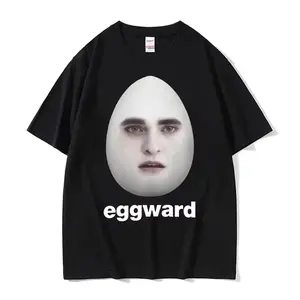 Hot Twilight Eggward Funny Meme T Shirt Edward Cullen Parody Humor Tshirt Men Women Casual  Cotton Short Sleeve T-shirt Tops Menswear Streetwear
