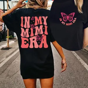 Nana Gift Idea – In My Mimi Era Cotton T-Shirt, Soft Fabric Grandma Tee for Holidays