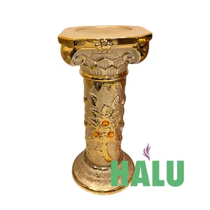 Pedestal Diseño de Flores/ Base De Porcelana Para Oshun