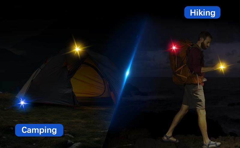 6PCS Wireless LED Lights for Car with Remote Control, High Brightness Wireless LED Strobe Light USB Charge IP65 Waterproof Anti-Collision for Car Motorcycle Aircraft Bike