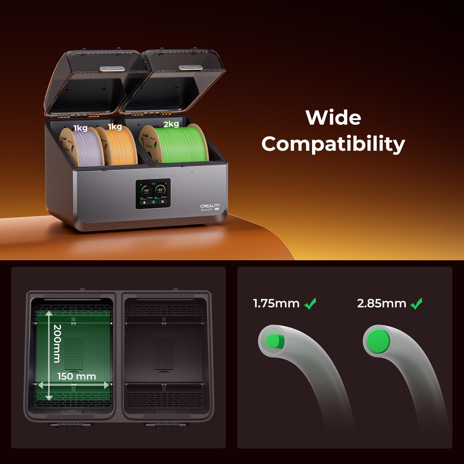 Creality SpacePi X4 Filament Dryer Box 4 Spool Dry Heat Up to 85°C