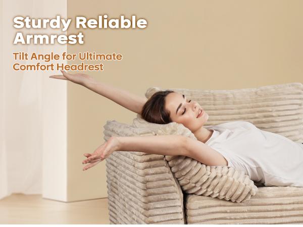 【8 Packages Shipping】Ovios 130.7" Modular Sectional Sofa Couch, U-Shaped Minimalist Couches with Sofa Bed Chaise, L-Shaped Modern Deep Seat Cloud Plush Corduroy Sofas with Ottoman Set for Living Room, 8 Seater