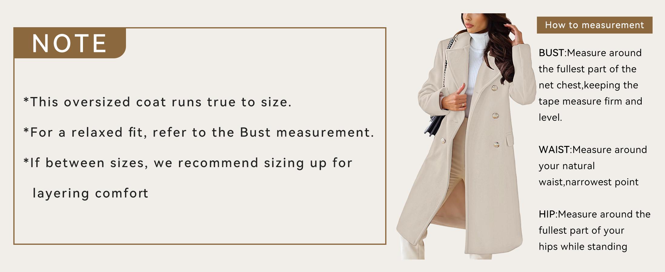 CHARTOU Women's Winter Jacket Double-Breasted Wool Blend Warm Long Trench Coat