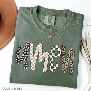 Comfort Colors Amen Shirt , Trendy Women's Religious Tshirt, Bible Verse Apparel, Faithful Gift