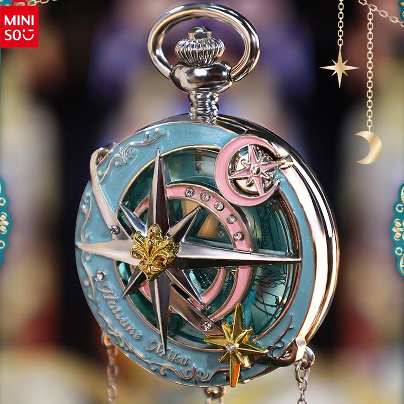 MINISO Hatsune Miku Star Moon Knight Series - Surprise Blind Box Wristwatch, Cute Anime Peripheral Collectible Birthday Gift
