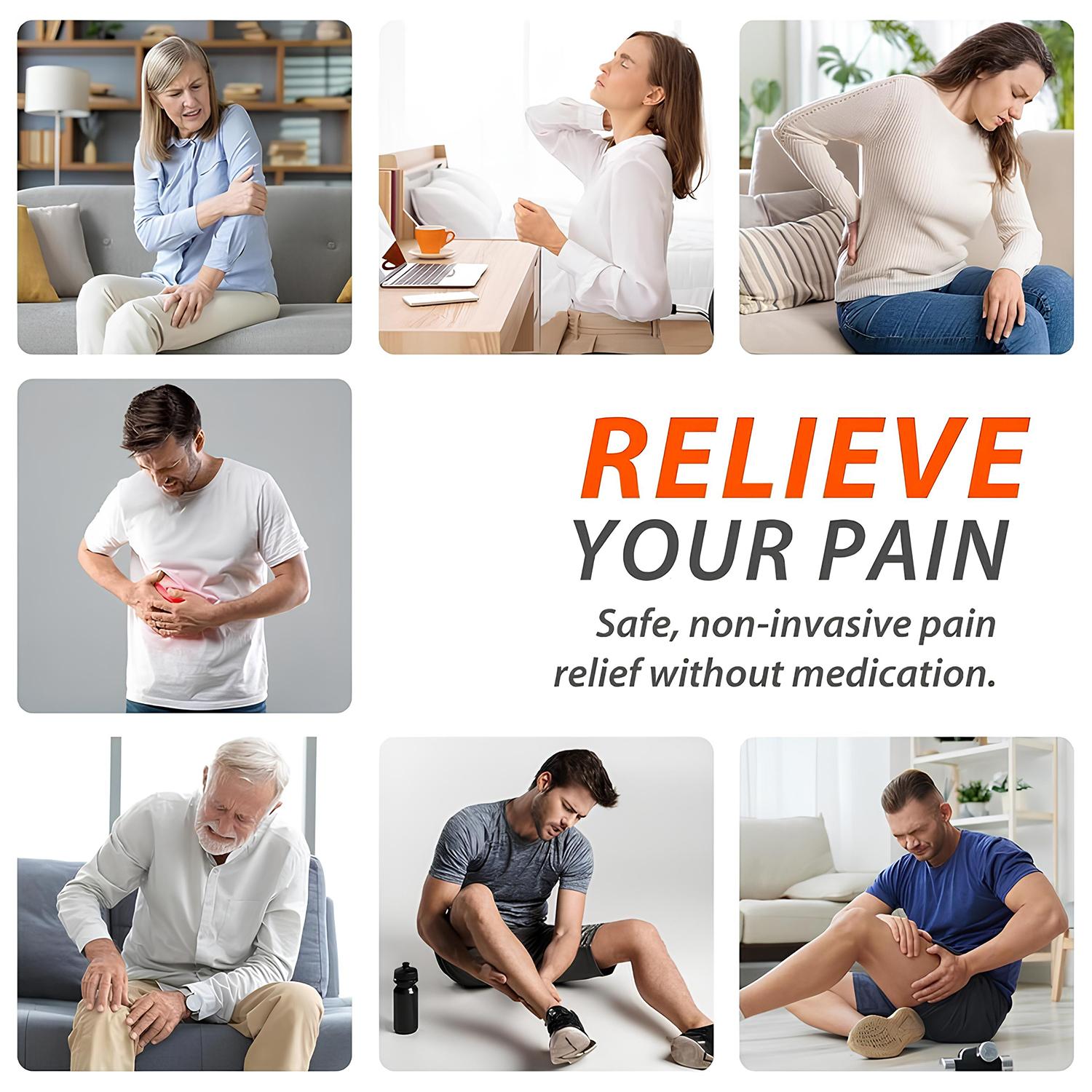 TENS Unit Muscle Stimulator for Pain Relief Therapy Electronic Muscle Relaxer for Shoulder Back & Neck Pain Relief Electronic Pulse Massager