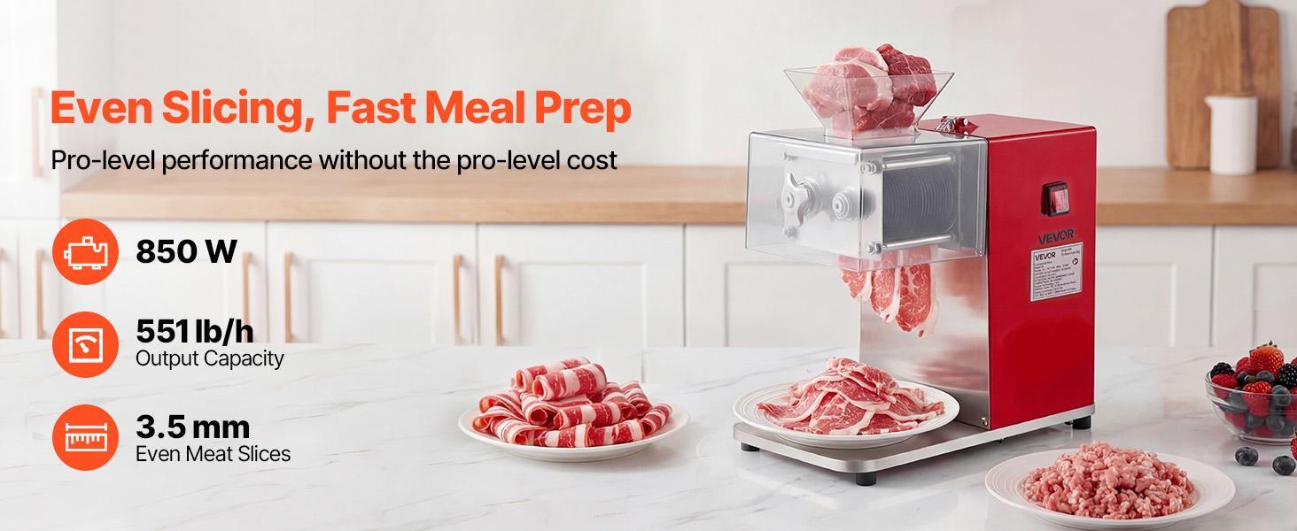 Commercial meat cutter performance overview
