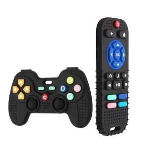 Silicone Teething Toys for Babies 3-6 Months  Teethers for Babies 6-12 Months  Remote Control Teething Toy  Sensory Toy for Baby  Baby Chew Toys for Teething Relief