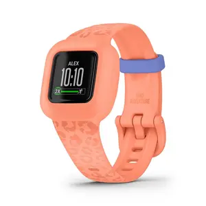 Garmin vivofit jr. 3 Kids Fitness Tracker Peach Leopard