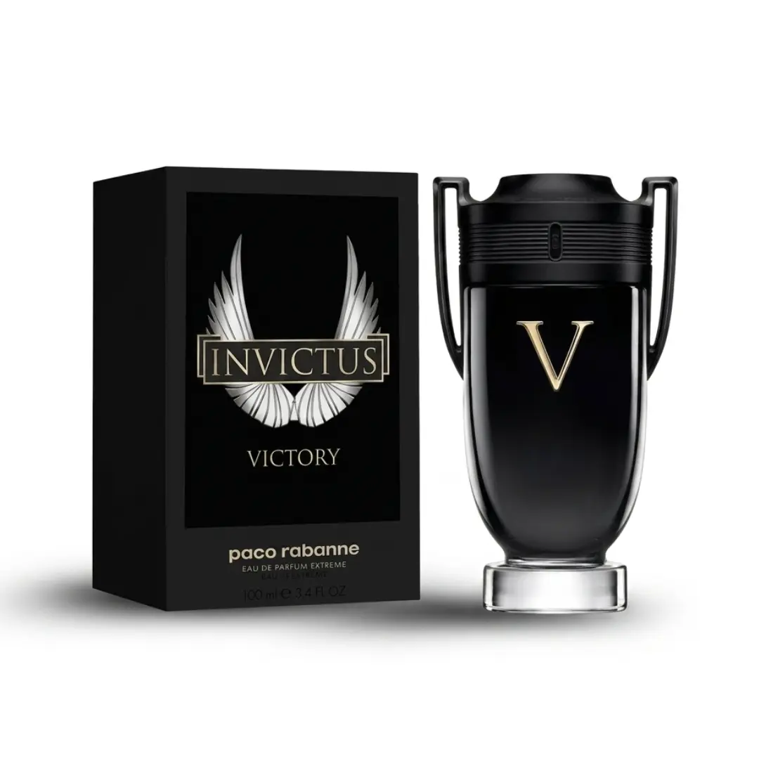 Paco Rabanne Invictus Victory Eau de Parfum Extreme for Men 6.8 fl oz Male Wear Perfumes - Vanilla Amber Scent, Warm Smoky Scent, Incense Notes, Long-Lasting Woody Fragrance