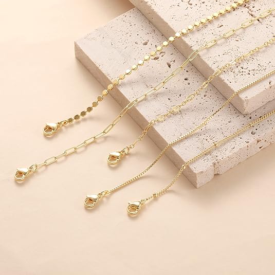 Tewiky Minimalist bracelets , Dainty 5 pieces Stackable Bracelets for Women Trendy  Bracelet Stack Set Waterproof Chain Bracelets Paperclip Adjustable Tennis Minimalist Tiny Cute Jewelry,  matching bracelets ,Valentine's day gift Non Tarnish