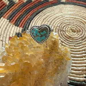 Kingman Turquoise Heart Ring