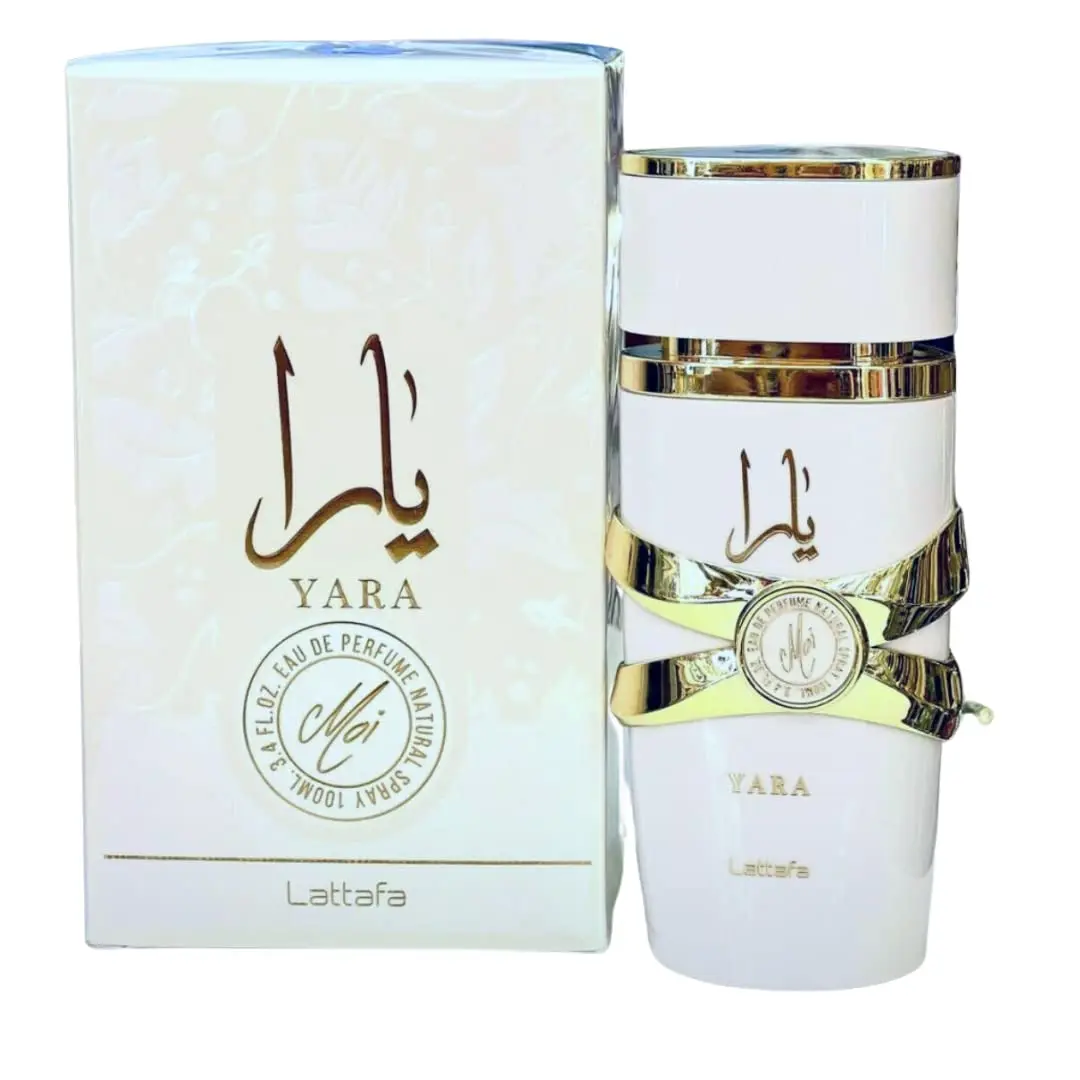 Lattafa Yara Moi Unisex Eau de Parfum, Floral Woody Amber Fragrance for Adults with Peach, Jasmine & Caramel, Arabian Perfume Spray, 3.4 fl oz, Fragrances, Signature Scent, Unisex Perfume, Edp, Arabian Ethnic Fragrance, Eau De Parfum Intensity