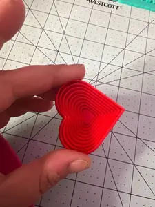 3D Printed Mini Heart Slinky Fidget