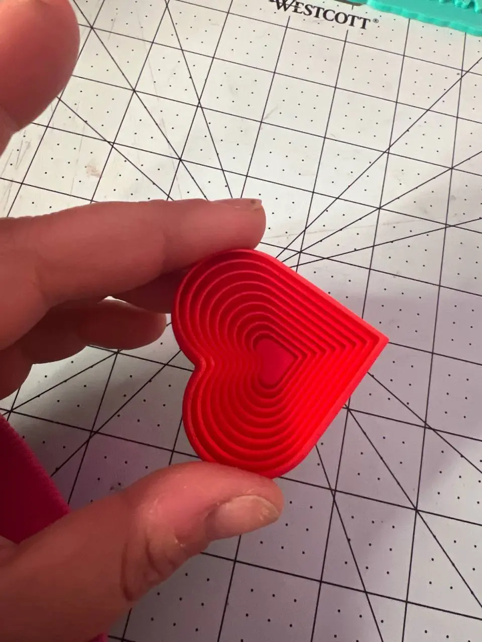 3D Printed Mini Heart Slinky Fidget