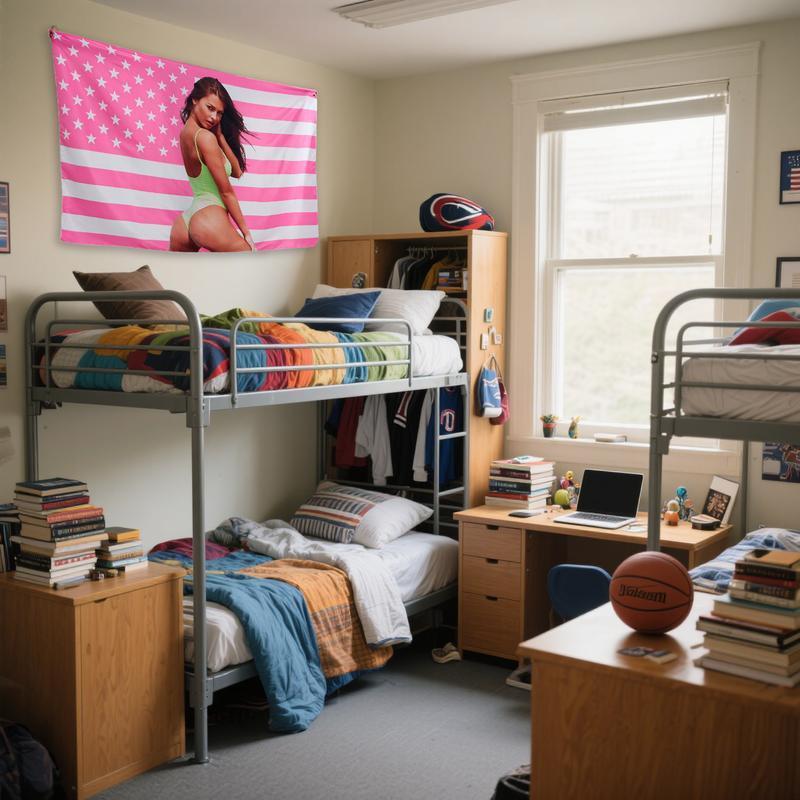 Tapestry  Custom Pink America Flag Tapestry, Personalized Flags Design Your Image,  Funny Tapestry Poster, for Decorating, Clubs, Concerts, Bars, University Dormitories, Living Rooms, Bedrooms, Customized Gifts, Size(inch):30X40, 40X60, 50X