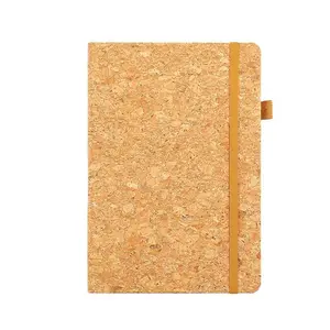 Cork Cover Notebook with Yellow Strap Eco-Friendly Writing Journal for Notes and Sketches